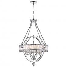 CWI Lighting 9957P20-4-601 - Arkansas 4 Light Chrome Chandelier
