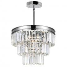 CWI Lighting 9969P18-5-601 - Weiss 5 Light 18in Chrome Down Chandelier