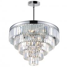CWI Lighting 9969P24-12-601 - Weiss 12 Light Chrome Down Chandelier