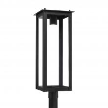 Capital 934643BK-GL - 1 Light Outdoor Post Lantern