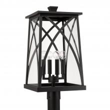 Capital 946543BK - Four Light Outdoor Post Lantern