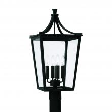 Capital 947943BK - 4 Light Outdoor Post Lantern