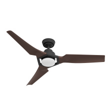 Casablanca Fan Company 53587 - Casablanca 52 inch Eula ENERGY STAR® Matte Black Damp Rated Ceiling Fan with LED Light Kit