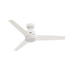 Hunter 53547 - Hunter 52 inch Malden Matte White Ceiling Fan with LED Light Kit and Handheld Remote
