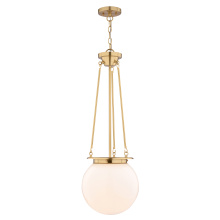 Vaxcel International P0446 - Kent 12-in. W 1 Light Pendant Muted Brass