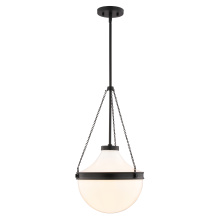 Vaxcel International P0449 - Lincoln 13-in. W 1 Light Pendant Matte Black