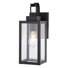 Vaxcel International T0808 - Clinton 5-in. W Outdoor Wall Light Matte Black