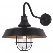 Vaxcel International T0571 - Dorado 15 in. W Outdoor Wall Light Dark Bronze with Light Gold