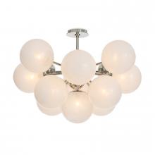 Regina Andrew 16-1475PN-SRL - Regina Andrew Shine Flush Mount (Polished Nickel with Swirl Glass)