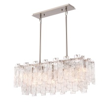 Terracotta Lighting H21107-5PN - Flavia Long Crystal  Chandelier - Polished Nickel
