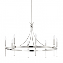 Hudson Valley 4338-PN - Gates Chandelier