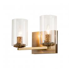 Lucas McKearn bb1003atb-2 - Bolivar 2  Light Vanity in Antique Brass