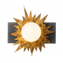 Lucas McKearn bb90417-1 - Soleil 1 Light Vanity Gold Star And Weathered Zinc