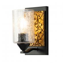 Lucas McKearn bb90586mb-1b1g - Bocage 1 Light Vanity in Matte Black And Gold
