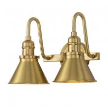 Lucas McKearn bb90684agb-2 - Provence 2 Light Vanity in Aged Brass
