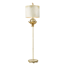 Lucas McKearn fl1183 - Trellis Off-White and Bronze Floor Lamp