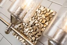 Lucas McKearn fm1158g-rd-16 - Mosaic 3 Light Flush Mount in Gold