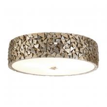 Lucas McKearn fm1158s-rd-16 - Mosaic 3 Light Flush Mount in Silver