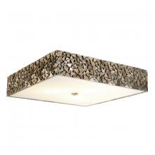 Lucas McKearn fm1158s-sq-16 - Mosaic Square 3 Light Flush Mount in Silver