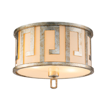 Lucas McKearn gn/lemuria/f - Lemuria 2 Light Flush Mount in Distressed Gold