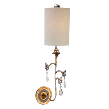 Lucas McKearn sc1038-g - Tivoli Whimsical Design Gold Sconce with Crystals