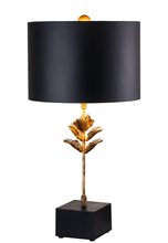 Lucas McKearn ta1170 - Camilia Table Lamp in Matte Black with Gold Accents