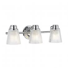 Lucas McKearn bb-hudson3-pc - Hudson 3 Light Vanity in Polished Chrome
