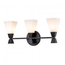 Lucas McKearn bb1004mb-3 - Bowtie 3 Light Vanity Matte Black