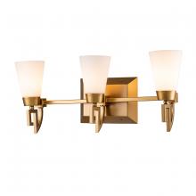 Lucas McKearn bb1006lg-3 - Lemuria 3 Light Vanity in Lacquered Gold