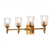 Lucas McKearn bb1022g-4-f2g - Vetiver 4 Light Vanity In Antique Gold
