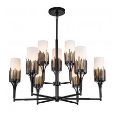 Lucas McKearn ch20319blk-9 - Sawgrass 9 Light Chandelier in Black