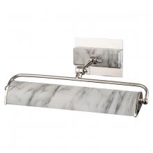 Lucas McKearn winchfield-plm-pn-wm - Winchfield Medium Picture Light in Polished Nickel and White Marble
