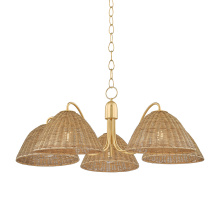 Mitzi by Hudson Valley Lighting H1081805-AGB - Katniss Chandelier