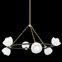 Mitzi by Hudson Valley Lighting H724806-AGB/TBK - Belle Chandelier