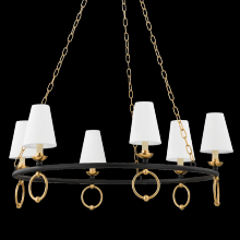 Mitzi by Hudson Valley Lighting H757806-AGB/TBK - Haverford Chandelier