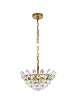 Elegant 1104D14BR - Emilia 14 inch pendant in brass