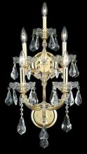 Elegant 2801W5G/RC - Maria Theresa 5 light Gold Wall Sconce Clear Royal Cut Crystal