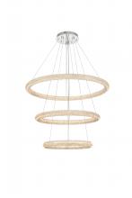 Elegant 3800G41LC - Bowen 42 inch LED chandelier in chrome