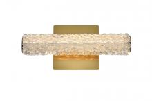 Elegant 3800W12SG - Bowen 12 inch Adjustable LED Wall Sconce in Satin Gold