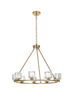 Elegant 5100D32SG - Cadence 32 inch Chandelier in Satin Gold