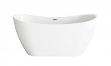 Elegant BT30459GW-PCH - Bathtub 59.1 x 28.3 x 26.7 GW with PCH drain kit