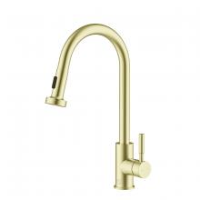 Elegant FAK-309BGD - Kitchen Faucet 4 17/64" × 1‘ 4-5/32"  × 10 25/32" brushed gold