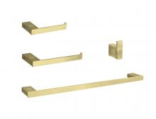 Elegant HWB-13S4BGD - Bathroom hardware set 24"x2.9"+7"x2.9"+2.2"x1.5"+9.6"x2.9" brushed g