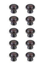Elegant KB2008-ORB-10PK - Kadea 1.2" Diameter Oil-rubbed Bronze Mushroom Knob Multipack (Set of 10)