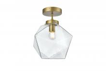Elegant LD2346SG - Lawrence Ceiling Lamp D9.8"H11.8 Satin Gold