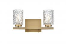 Elegant LD7026W14SG - Cassie Wall sconce W14"E5.2"H7.7" Satin Gold