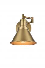 Elegant LD7326W7SG - Wall sconce W6.9"x E12.3" x H8"L1 Satin Gold