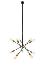 Elegant LD8003D28BK - Axel 10 light Chandelier