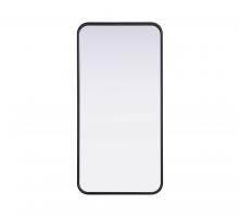 Elegant MR8A1836BLK - R Corner Mirror 18"x36"x2" Black