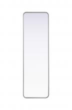Elegant MR8A1860SIL - R Corner Mirror 18"x60"x2" Silver